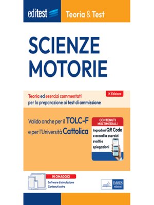 cover image of EBOOK- Scienze motorie